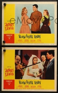 2r295 ROCK-A-BYE BABY 8 LCs 1958 images of wacky Jerry Lewis, Marilyn Maxwell, Connie Stevens!