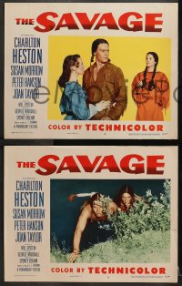 2r799 SAVAGE 3 LCs 1952 Native American Charlton Heston, pretty Susan Morrow!