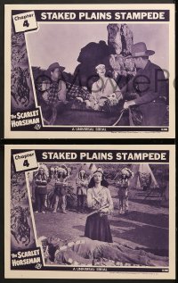 2r800 SCARLET HORSEMAN 3 chapter 4 LCs 1946 Paul Guilfoyle, western serial, Staked Plains Stampede!