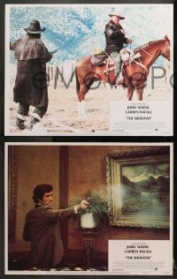 2r804 SHOOTIST 3 LCs 1976 western images of John Wayne, Richard Boone, Hugh O'Brian!