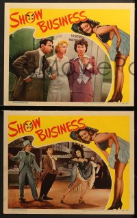 2r698 SHOW BUSINESS 4 LCs 1944 Eddie Cantor, super sexy border art of Constance Moore!