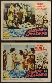 2r524 SIEGE OF SYRACUSE 6 LCs 1962 Rossano Brazzi, Tina Louise, the amazing story of Archimedes!