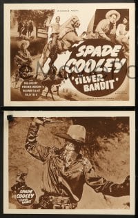 2r316 SILVER BANDIT 8 LCs 1950 cool images of western cowboy Spade Cooley, Ginny Jackson!