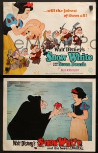 2r024 SNOW WHITE & THE SEVEN DWARFS 9 LCs R1967 Walt Disney animated cartoon fantasy classic!