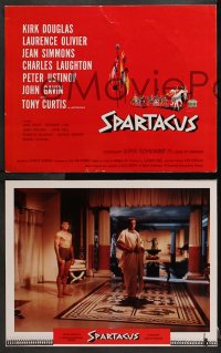 2r025 SPARTACUS 9 roadshow LCs 1961 Kubrick classic, Kirk Douglas, Laurence Olivier, Jean Simmons!