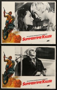 2r335 SUMMERTIME KILLER 8 LCs 1973 great images of sexy Olivia Hussey, Chris Mitchum, Gerard Barray!