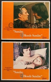 2r337 SUNDAY BLOODY SUNDAY 8 LCs 1971 directed by John Schlesinger, Glenda Jackson, Peter Finch!