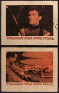 2r530 TEENAGERS FROM OUTER SPACE 6 LCs 1959 thrill-crazed hoodlums on a horrendous ray-gun rampage!