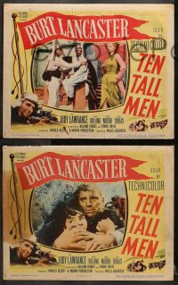 2r346 TEN TALL MEN 8 LCs 1951 French Foreign Legionnaire Burt Lancaster with Jody Lawrence!
