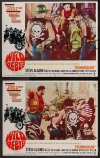 2r383 WILD REBELS 8 LCs 1967 savage bad bikers who live, love, & kill for kicks!