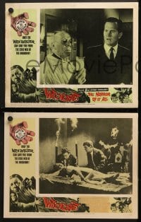 2r716 WITCHCRAFT/HORROR OF IT ALL 4 LCs 1964 Lon Chaney Jr, Jill Dixon, Pat Boone, horror images!
