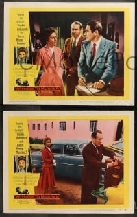 2r466 WITNESS TO MURDER 7 LCs 1954 Barbara Stanwyck & George Sanders, film noir!