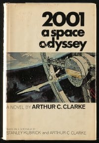 2s464 2001: A SPACE ODYSSEY hardcover book 1968 Stanley Kubrick, the novel by Arthur C. Clarke!
