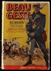 2s469 BEAU GESTE Grosset & Dunlap movie edition hardcover book 1926 Ronald Colman, P.C. Wren novel!