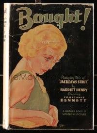 2s475 BOUGHT Grosset & Dunlap movie edition hardcover book 1931 Constance Bennett, Ben Lyon