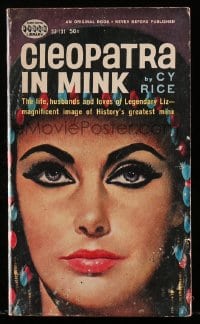 2s896 CLEOPATRA IN MINK paperback book 1962 life, husbands & loves of Legendary Elizabeth Taylor!