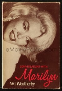 2s479 CONVERSATIONS WITH MARILYN hardcover book 1976 discuissions between Monroe & news reporter!