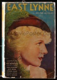 2s489 EAST LYNNE Grosset & Dunlap movie edition hardcover book 1931 Ann Harding, Clive Brook