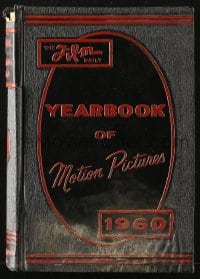 2s525 FILM DAILY YEARBOOK OF MOTION PICTURES hardcover book 1960 filled with movie information!