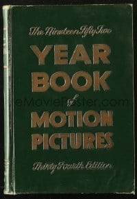 2s517 FILM DAILY YEARBOOK OF MOTION PICTURES hardcover book 1952 filled with movie information!