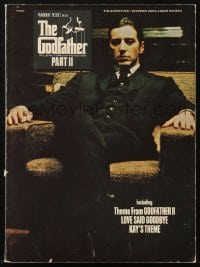 2s843 GODFATHER PART II revised song book 1974 the main theme, Love Said Goodbye & Kay's theme!