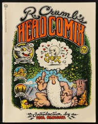 2s846 HEAD COMIX Ballantine first edition softcover book 1970 cartoon comic art by Robert Crumb!