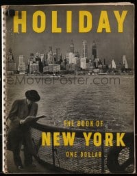 2s849 HOLIDAY THE BOOK OF NEW YORK spiral-bound softcover book 1949 many great images & travel tips!