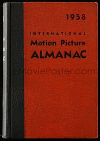 2s541 INTERNATIONAL MOTION PICTURE ALMANAC hardcover book 1958 filled with great movie information!