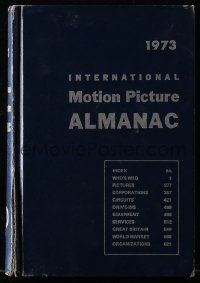2s548 INTERNATIONAL MOTION PICTURE ALMANAC hardcover book 1973 filled with great movie information!