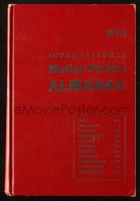 2s549 INTERNATIONAL MOTION PICTURE ALMANAC hardcover book 1976 filled with movie information!