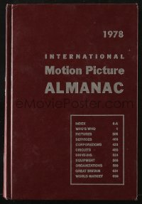 2s551 INTERNATIONAL MOTION PICTURE ALMANAC hardcover book 1978 filled with movie information!