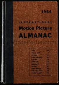 2s545 INTERNATIONAL MOTION PICTURE ALMANAC hardcover book 1966 filled with movie information!