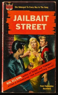 2s906 JAILBAIT STREET paperback book 1963 she belonged to every boy in the gang, Ray Johnson art!