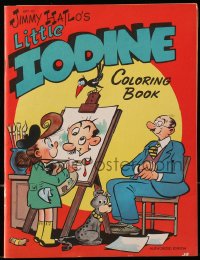 2s854 LITTLE IODINE Whitman Publishing coloring book 1951 the Sunday cartoon strip by Jimmy Hatlo!