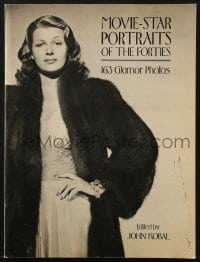 2s866 MOVIE-STAR PORTRAITS OF THE FORTIES softcover book 1977 with 163 glamor photos of top stars!