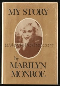 2s587 MY STORY hardcover book 1974 Marilyn Monroe's detailed autobiography from beginning to end!