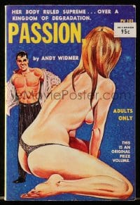 2s911 PASSION, ONE FLIGHT UP paperback book 1964 her body ruled supreme over kingdom of degradation!