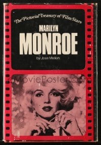 2s592 PICTORIAL TREASURY OF FILM STARS: MARILYN MONROE hardcover book 1973 illustrated biography!