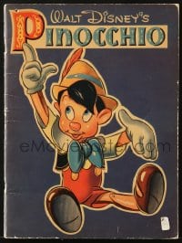 2s872 PINOCCHIO Whitman Publishing coloring book 1939 Disney classic, with pictures to color!