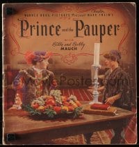 2s874 PRINCE & THE PAUPER Whitman Publishing softcover book 1937 Errol Flynn & the Mauch Twins!