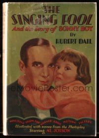 2s598 SINGING FOOL Grosset & Dunlap movie edition hardcover book 1928 Al Jolson, Hubert Dail's novel