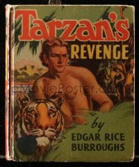 2s609 TARZAN'S REVENGE Big Little Book hardcover book 1938 Edgar Rice Burroughs story!