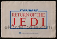 2s081 RETURN OF THE JEDI English pressbook 1984 cool ads not seen anywhere else, ultra rare!