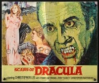 2s082 SCARS OF DRACULA English pressbook 1971 great art of vampire Christopher Lee, Hammer horror!