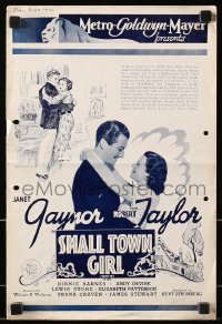 2s083 SMALL TOWN GIRL English pressbook 1936 Janet Gaynor, Robert Taylor, William Wellman, rare!