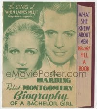 2s104 BIOGRAPHY OF A BACHELOR GIRL herald 1934 what Ann Harding knew about men would fill a book!