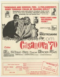 2s119 CASANOVA '70 herald 1965 Marcello Mastroianni, super sexy bewitching Virna Lisi!