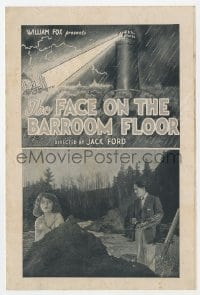 2s151 FACE ON THE BARROOM FLOOR herald 1923 John Ford directed, Henry B. Walthall, Ruth Clifford