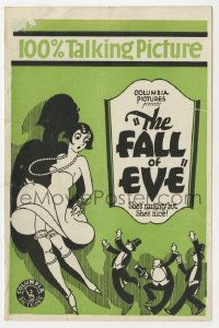 2s154 FALL OF EVE herald 1929 great art of sexy Patsy Ruth Miller chased by suitors, 100% Talking!