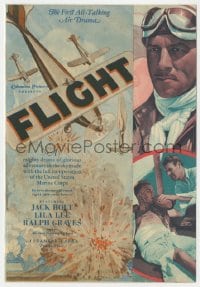 2s157 FLIGHT herald 1929 Frank Capra's supreme all-talking drama of the air, cool art of planes!